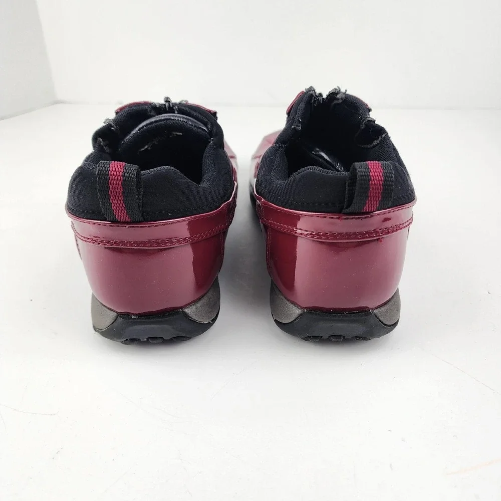 Cougar Howdoo Rain Patent‎ Leather Shoes Zip Up Womens 6M Red Waterproof Comfort